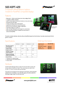 Thumbnail of document Data Sheet - SGD ADPT-420 Add-On Module